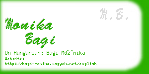 monika bagi business card